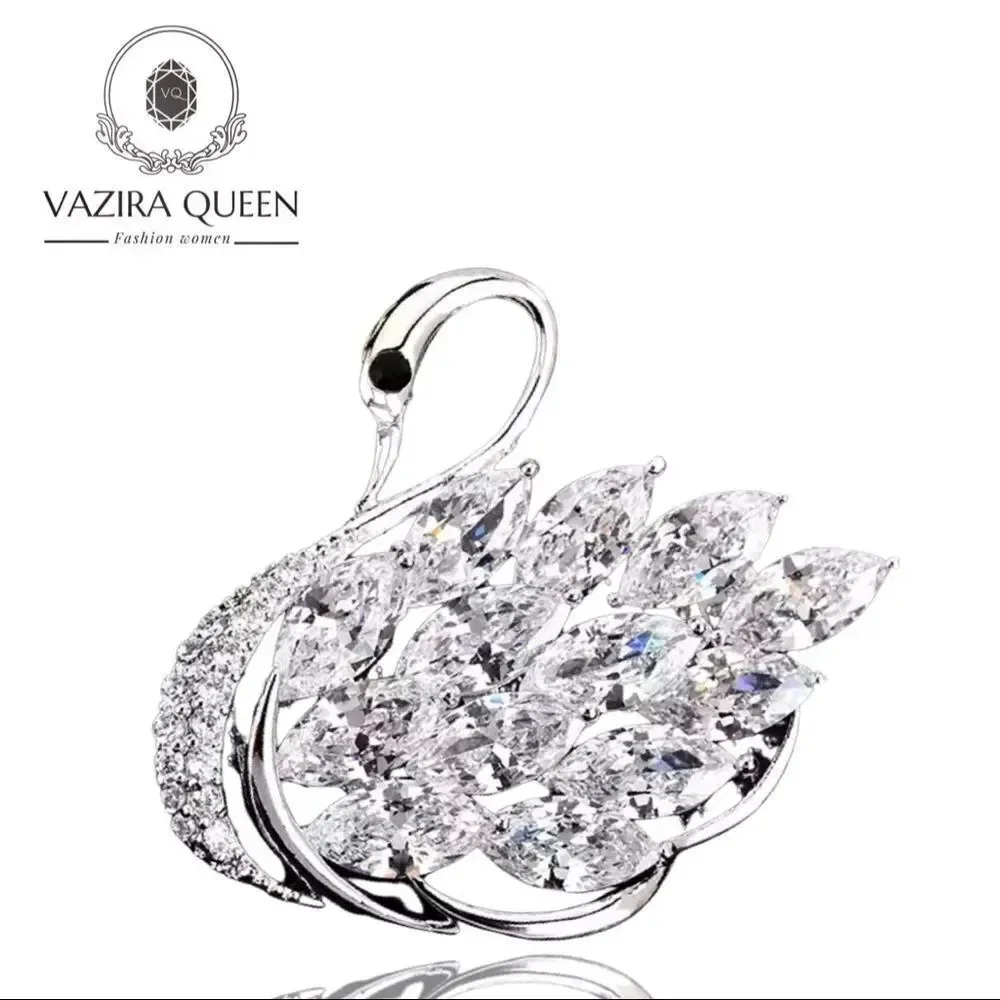 VQ Swan Brooch
